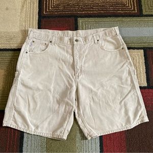 Carhartt Carpenter Shorts Men's Sz 42 Canvas Workwear B190 GKH